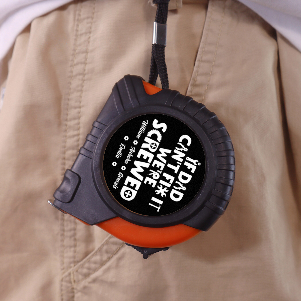 Dad Can Fix - Personalized Custom Tape Measure