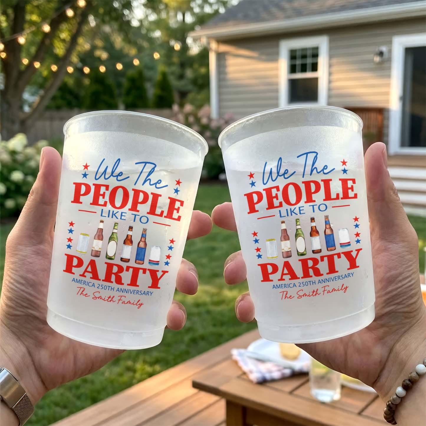 We The People Like To Party - Personalized Cups
