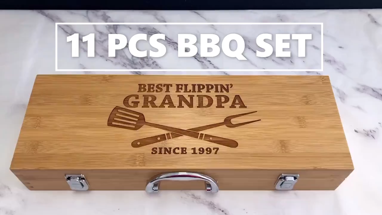Custom bbq set, grill set, bbq grilling set, bbq set, tool set, grilling tool set, custom tool set, barbecue gift, bbq gift, man gift