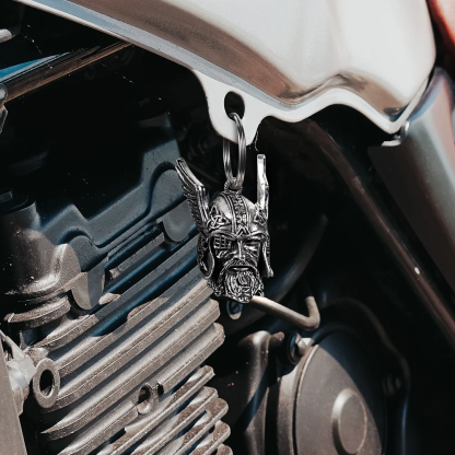 Personalized Odin Viking God Bells Ride Bell Biker Gift Good Luck Charm Key Chain Motorcycle Keychain Jeep Keychain Gremlin Bells for Motorcycle