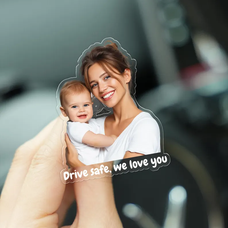 Custom Photo Polaroid Car Visor Clip – Unique Car Accessory & Gift Idea