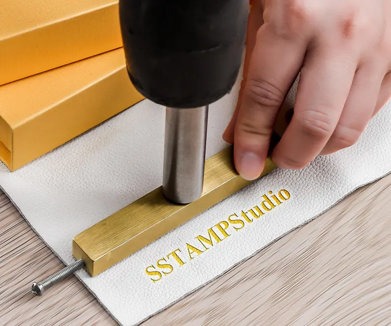 A-Z Alphabet Brass Stamp, Heat Emboss with Letter Holder, Custom Electric letter branding iron, Interchangeable Stamp Letters Set