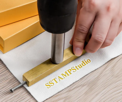 A-Z Alphabet Brass Stamp, Heat Emboss with Letter Holder, Custom Electric letter branding iron, Interchangeable Stamp Letters Set