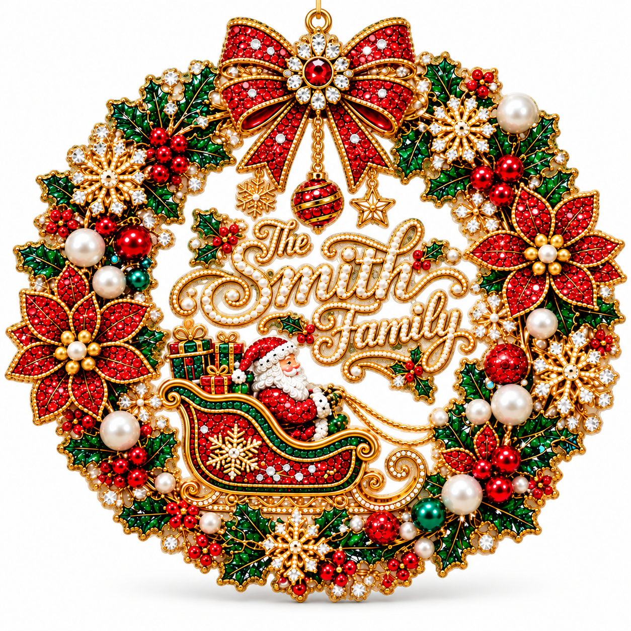 🎅✨Christmas Suncatcher Diamond Art Hanging Ornament Kit – Sparkling DIY Window Ornament
