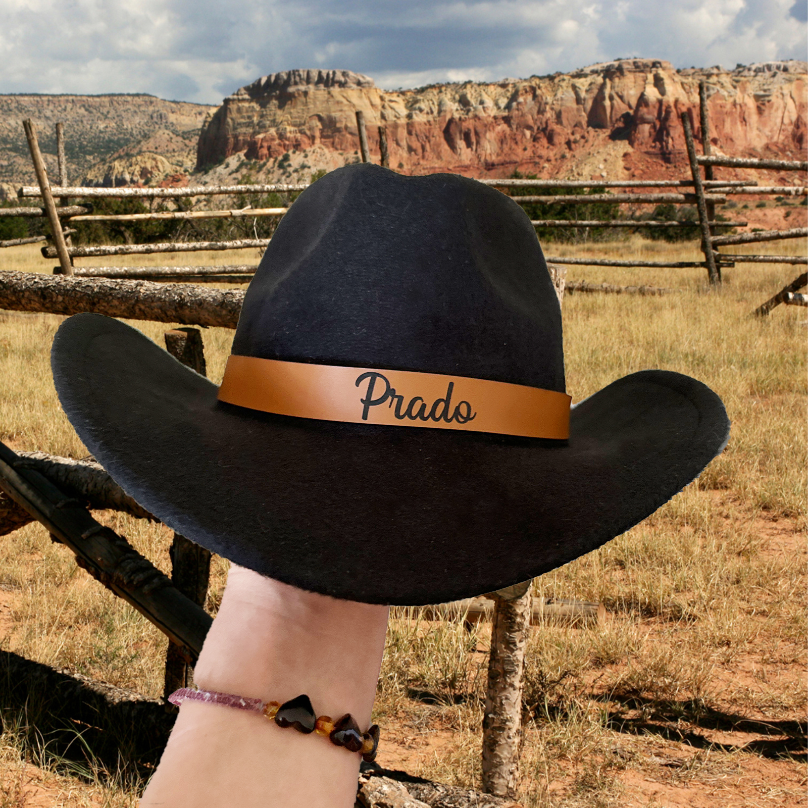 Personalized Boys Cowboy Hats for Kids Ages 2-8, Leather Hatband Camel Toddler Cowboy Hat, Western Cowgirl Hat for Girls