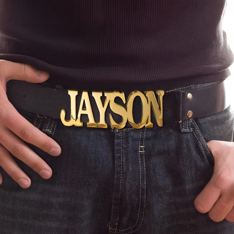 Customized Name Belt Buckle, Personalized Belt Buckle, Original Belt Buckle, Custom Accessory Brass/StainlessSteel Buckle w Optional Belt