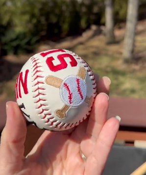 Personalized Baseball, Embroidered Baseball, Softball, Custom Baseball Gift, for kids, for Father’s Day, for sports fan Custom Gift Baseball