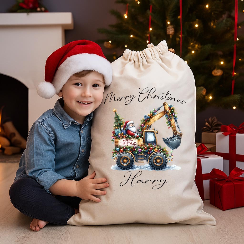 Christmas Santa Bag Christmas Presents Bag Christmas Gift Sack Personalized Kids Sack First Christmas Gift Christmas Santa Sack
