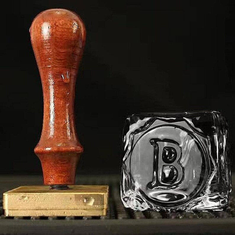 Custom Personalized Ice Stamp Custom Ice Cube Stamp For Bar/Business Personalize Ice Stamp Whiskey Ice Stamp Cold Drinks Stamp Ice Stamper