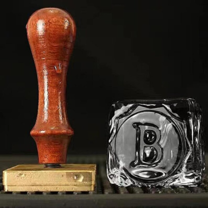 Custom Personalized Ice Stamp Custom Ice Cube Stamp For Bar/Business Personalize Ice Stamp Whiskey Ice Stamp Cold Drinks Stamp Ice Stamper