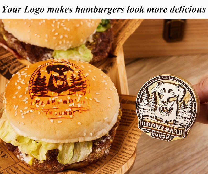 Custom branding iron for Burgers/Woodworking/BBQ , Any logo can be engraved, Electric wood burning stamp custom, Branding iron for Wood