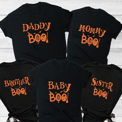 Halloween Family BOO Matching Shirts