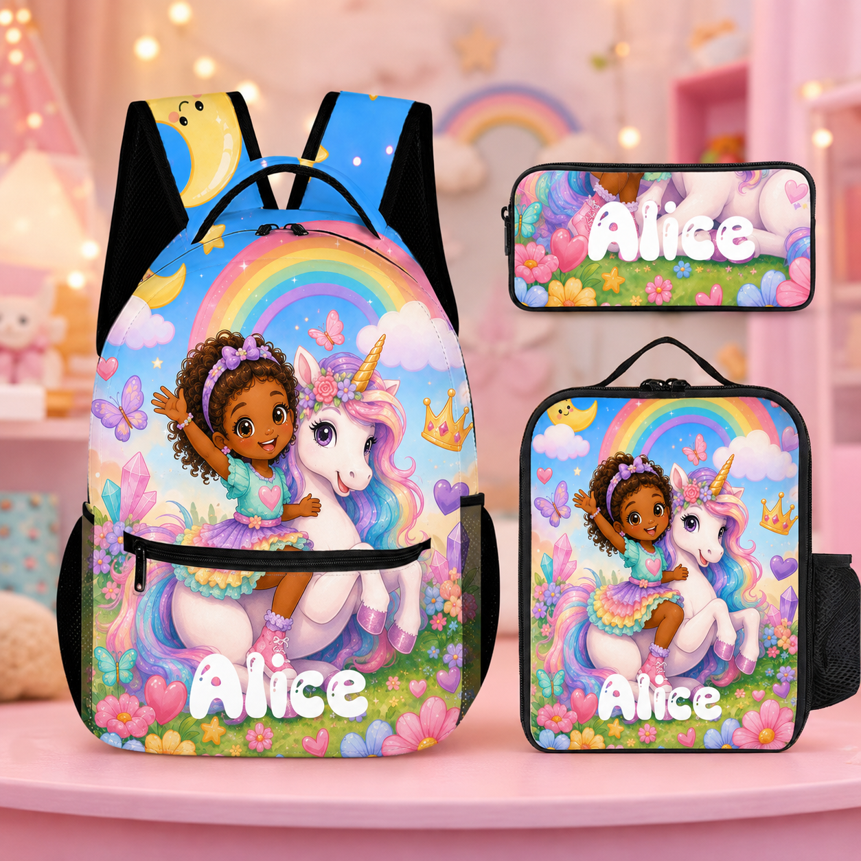 Girl Unicorn Custom Backpack