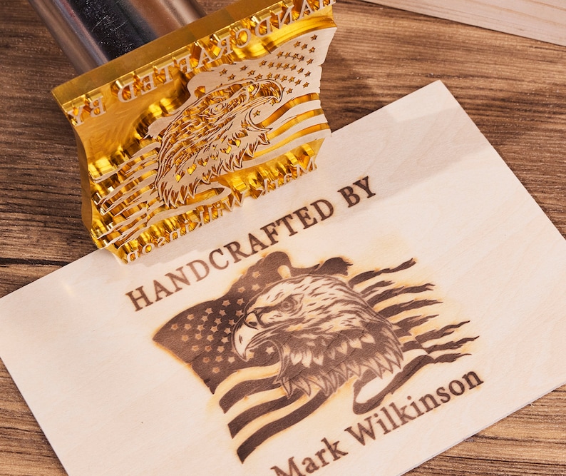 Custom Wood Branding Iron for Woodworkers/Burger, Electric Wood Burning Stamp Custom, Wood Branding Iron for Gift, Personalized Wood Stamp