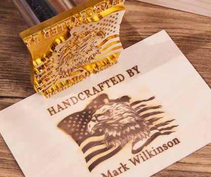 Custom Wood Branding Iron for Woodworkers/Burger, Electric Wood Burning Stamp Custom, Wood Branding Iron for Gift, Personalized Wood Stamp