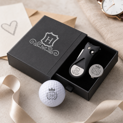 Custom Retractable Golf Divot Tool Set, Personalized Golf Ball Marker, Handmade Golf Accessories for Men Golfers
