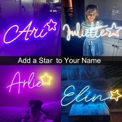 Personalized Neon Signs for Wall Decor, Signs for Bedroom, Birthday Party, Baby Shower, Customizable Gifts for kids