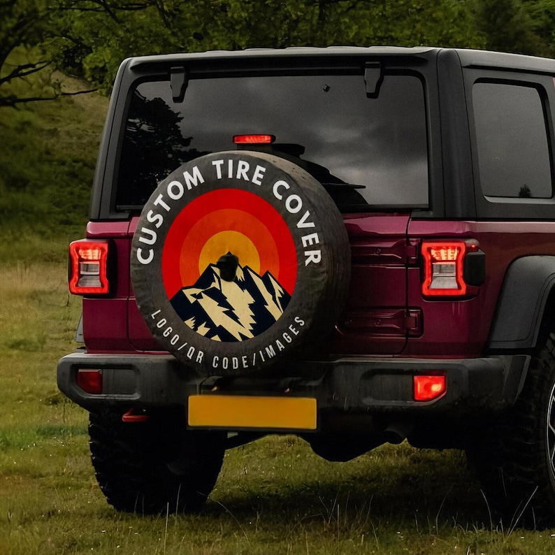 [Copy]Custom Tire Cover with Camera Hole, Rv Tire Cover Personalized with Your Any Design