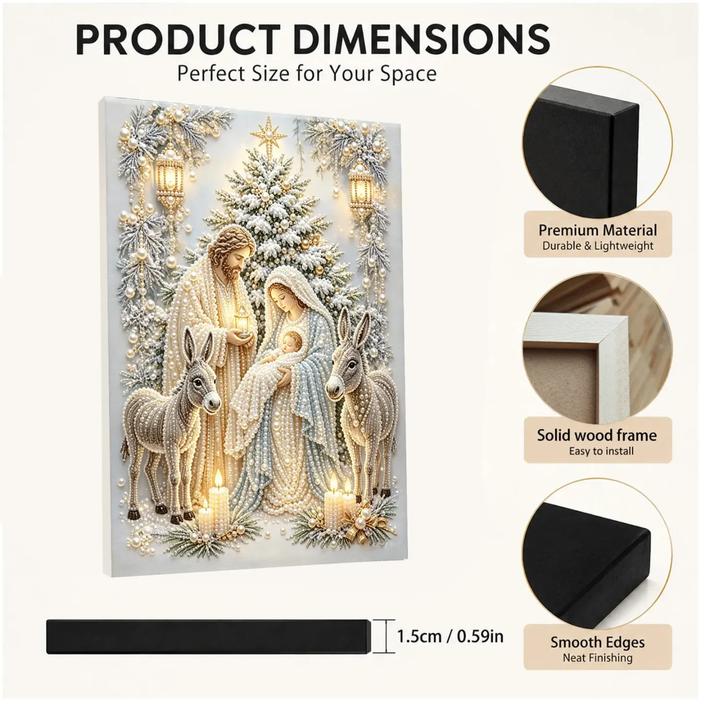 Jesus Family Framed Pearl Painting Kit 
