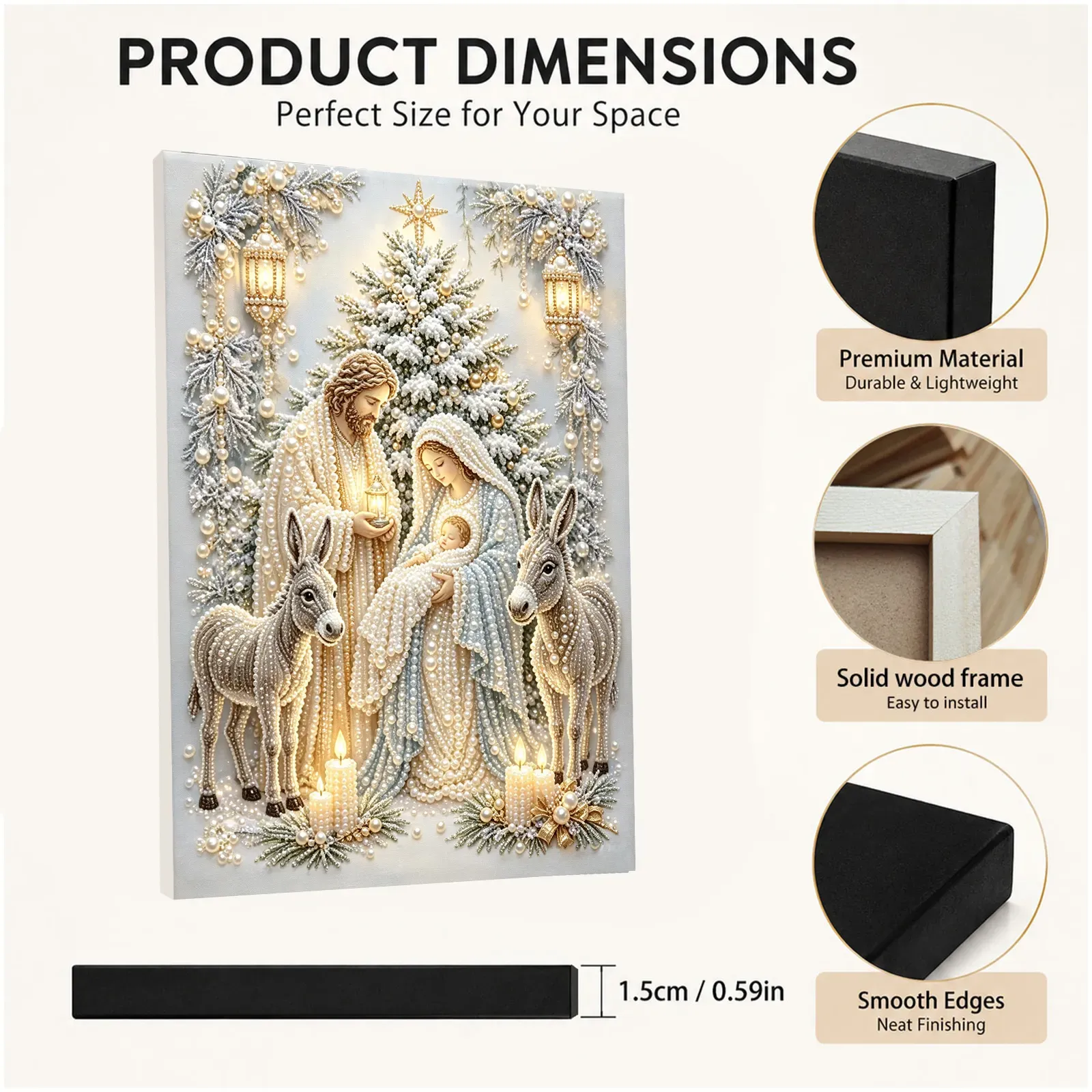 Jesus Family Framed Pearl Painting Kit 