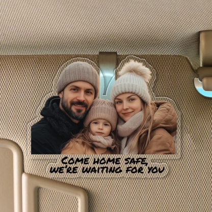Custom Photo Car Visor Clip – Personalized Polaroid Clip for Father’s Day Gift