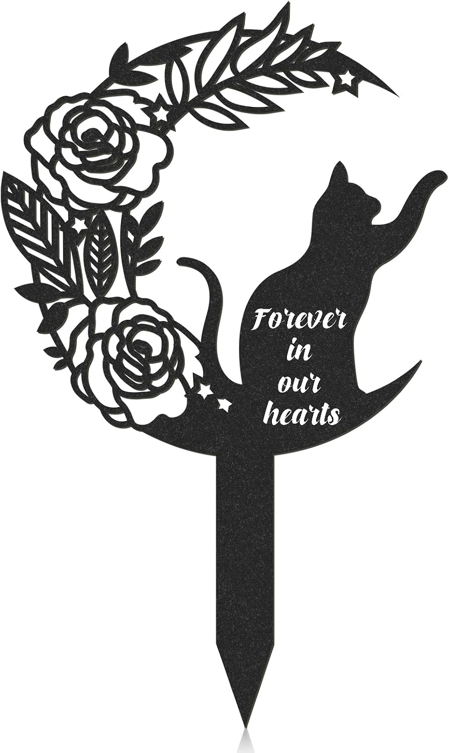 Metal Pet Grave Markers Dog, Dog Memorial Grave Markers Outdoor, Garden Plaque Decorations for Cemetery Pets