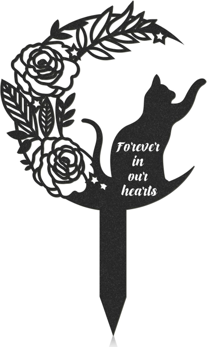 Metal Pet Grave Markers Dog, Dog Memorial Grave Markers Outdoor, Garden Plaque Decorations for Cemetery Pets