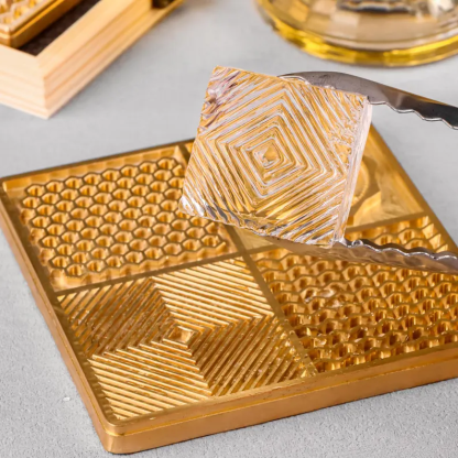 Custom Brass Ice Stamp: Constellation & Logo Branding, Ice Cube Plate, Tray