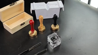 Personalized Ice Cube Stamp: Custom Logo Brass Stamp for Cocktails & Whisky Lover