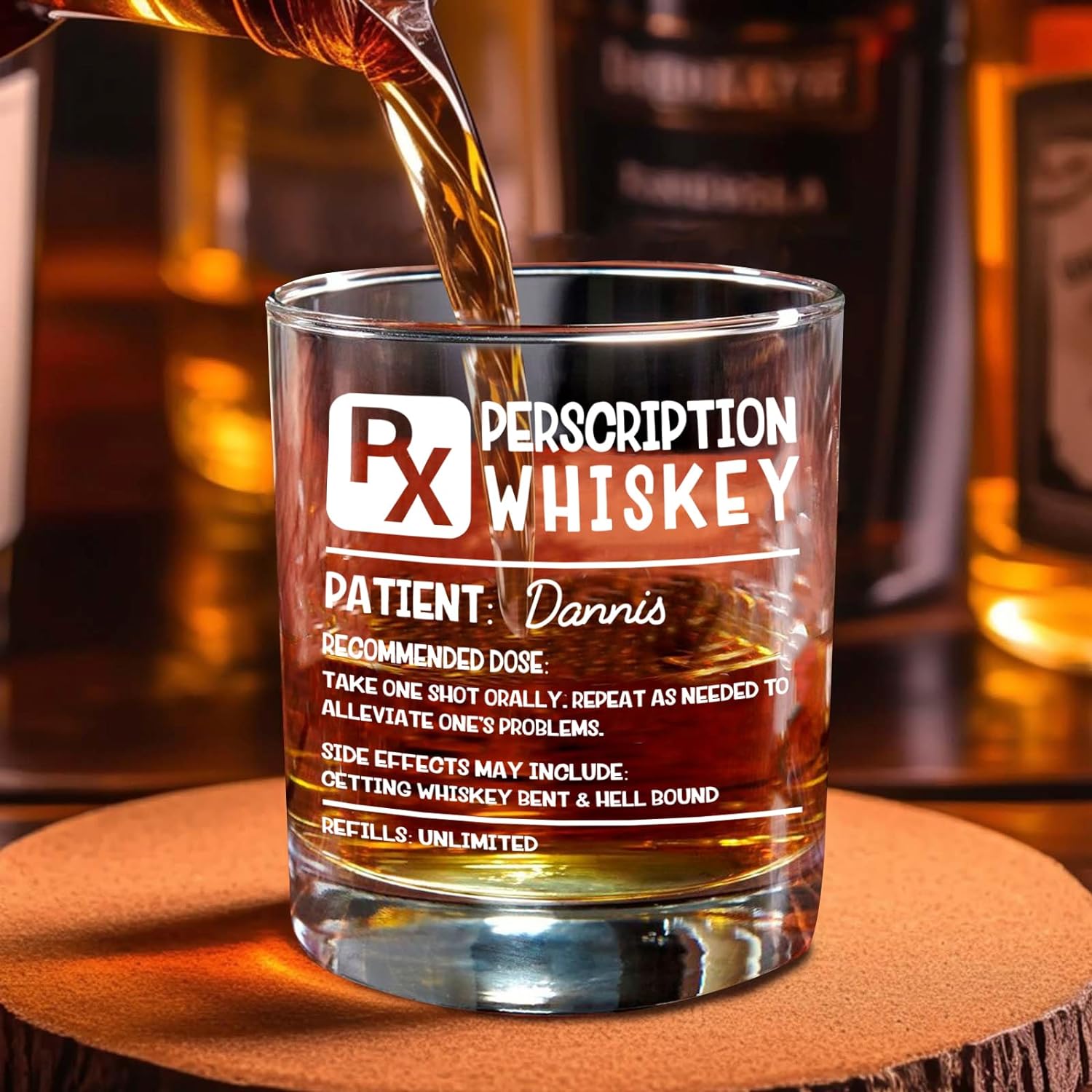 Personalized Bourbon Glass Gifts Scotch Glasses Birthday Congrats Gift Romantic Gifts For Him