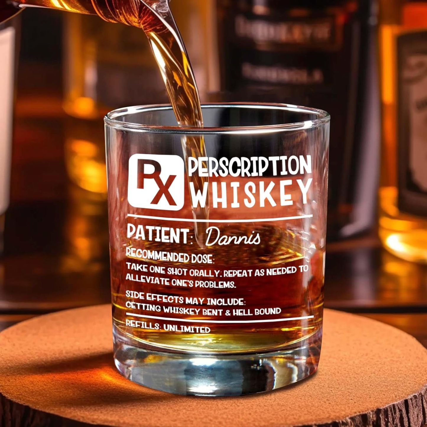 Personalized Bourbon Glass Gifts Scotch Glasses Birthday Congrats Gift Romantic Gifts For Him