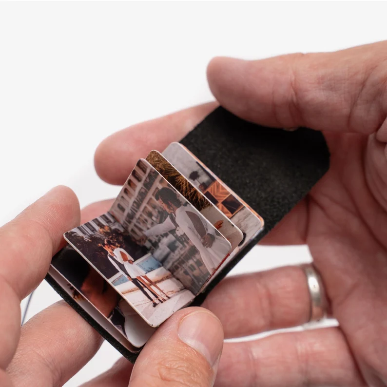 Mini Photo Album Keychain, Personalized Gift for Him, Anniversary Gifts for Him, Couples Gift, Boyfriend Birthday Gift, Valentines Day Gift