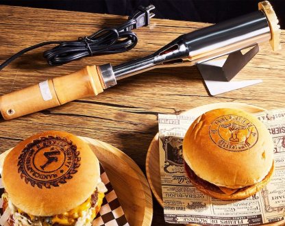 Custom branding iron for Burgers/Woodworking/BBQ , Any logo can be engraved, Electric wood burning stamp custom, Branding iron for Wood