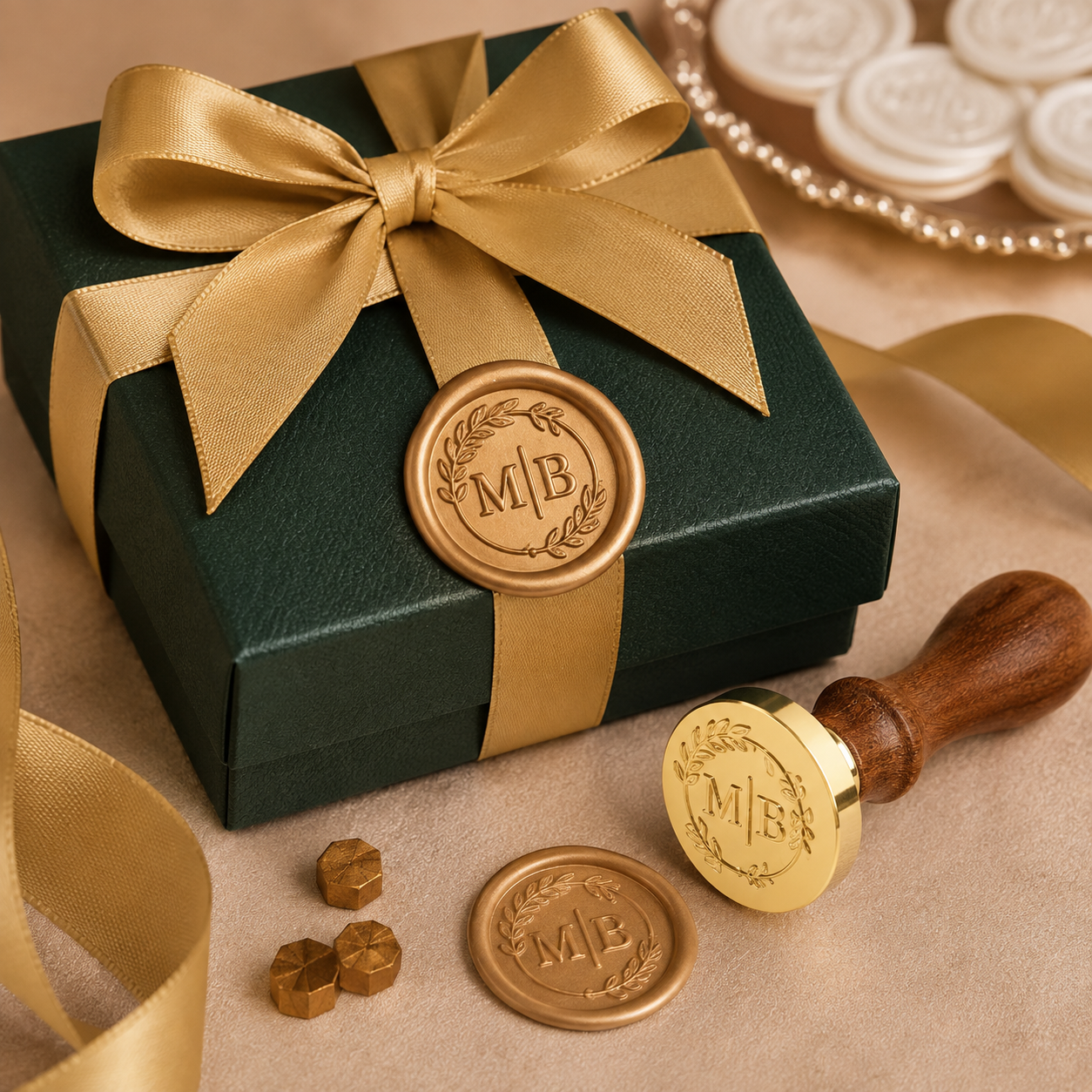 Custom Wax Seal Stamp, Personalized Sealing Wax Stamp with Your Logo Design, Wax Stamp for Wedding Invitations Envelopes Gift Card Gift Wrap Decoration, Handcraft Lovers Gifts