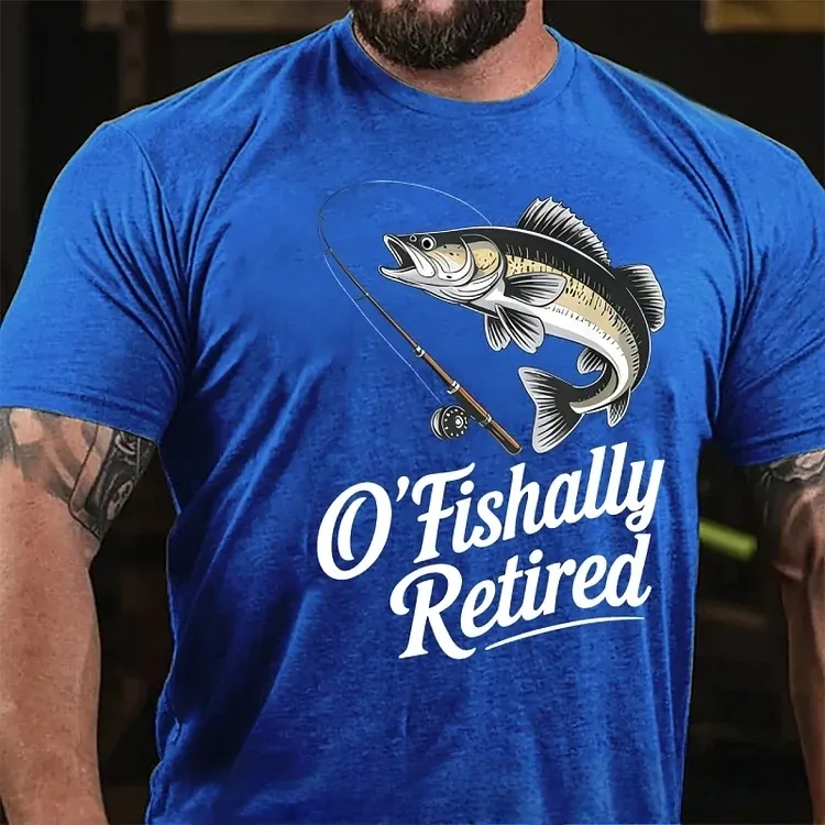O'Fishally Retired Premium Fit Mens T-Shirt