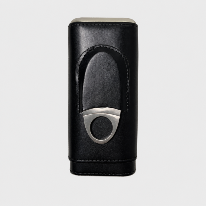 Personalized Cigar Case, Leather Cigar Holder with Cutter, Cigar Travel Case, Groomsmen Gifts, Gift for Dad Husband Gift for Him
