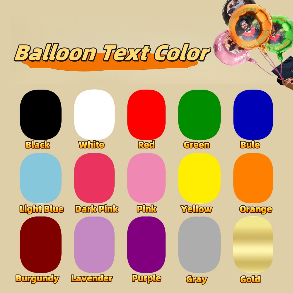 Custom Printed Foil balloons, Two Photo balloons. Personalized Balloons Party Supplies