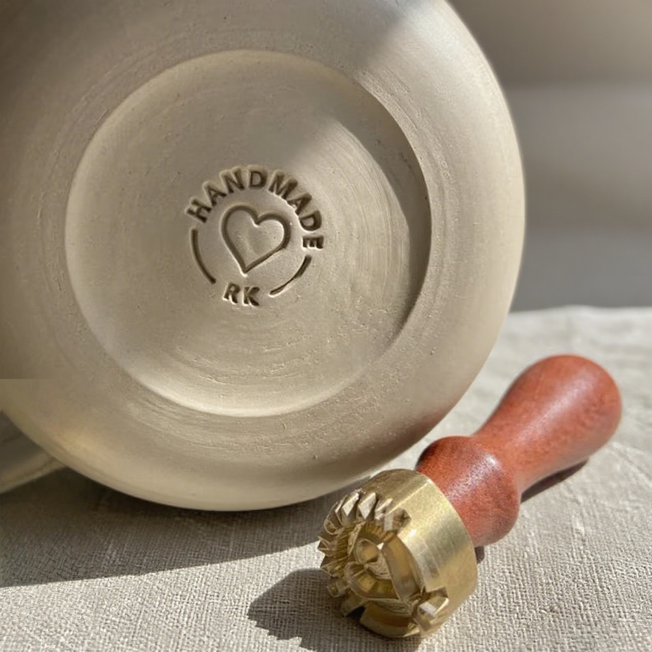 Pottery Stamp Custom | Personalized Clay Stamps | Pottery Logo Stamp | Logo Design | Polymer Clay Tools