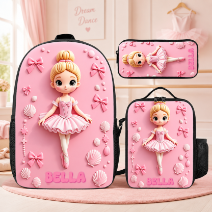 Personalized Girl Backpack Set
