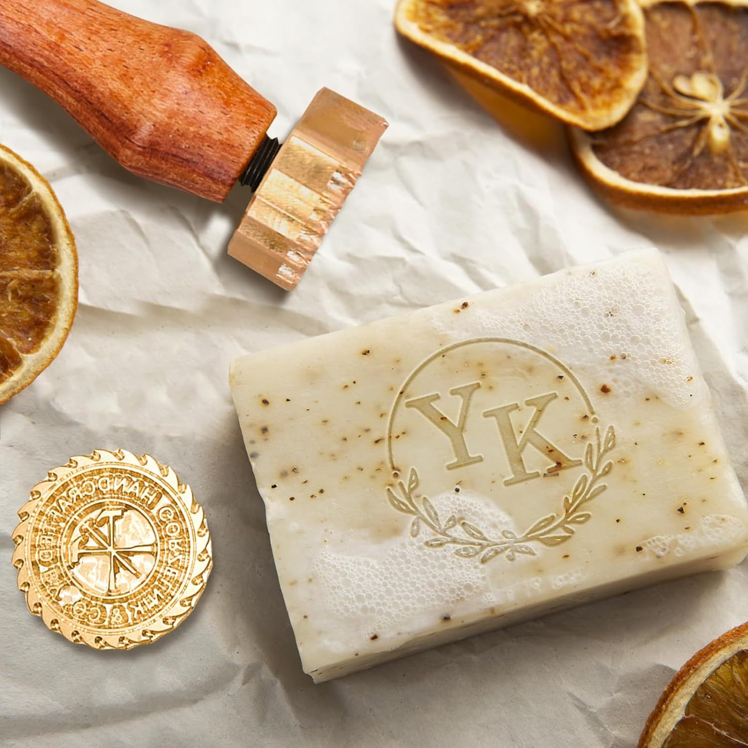 Custom Soap Stamp, DIY Soap Imprint Signature Stamp, Personalized Gift for Soap Crafter