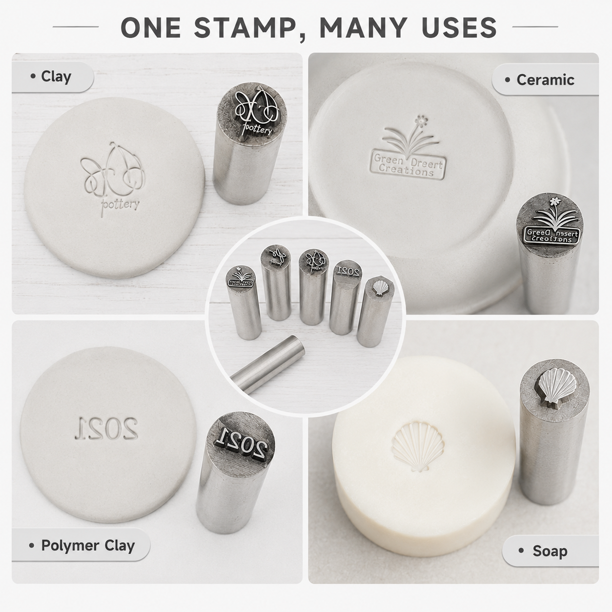Custom made Pottery Stamps for Ceramic Artists Clay Potter Stamps for Soap Custom Pottery Stamp for Potter Stamp for Ceramic Stamp for Soap