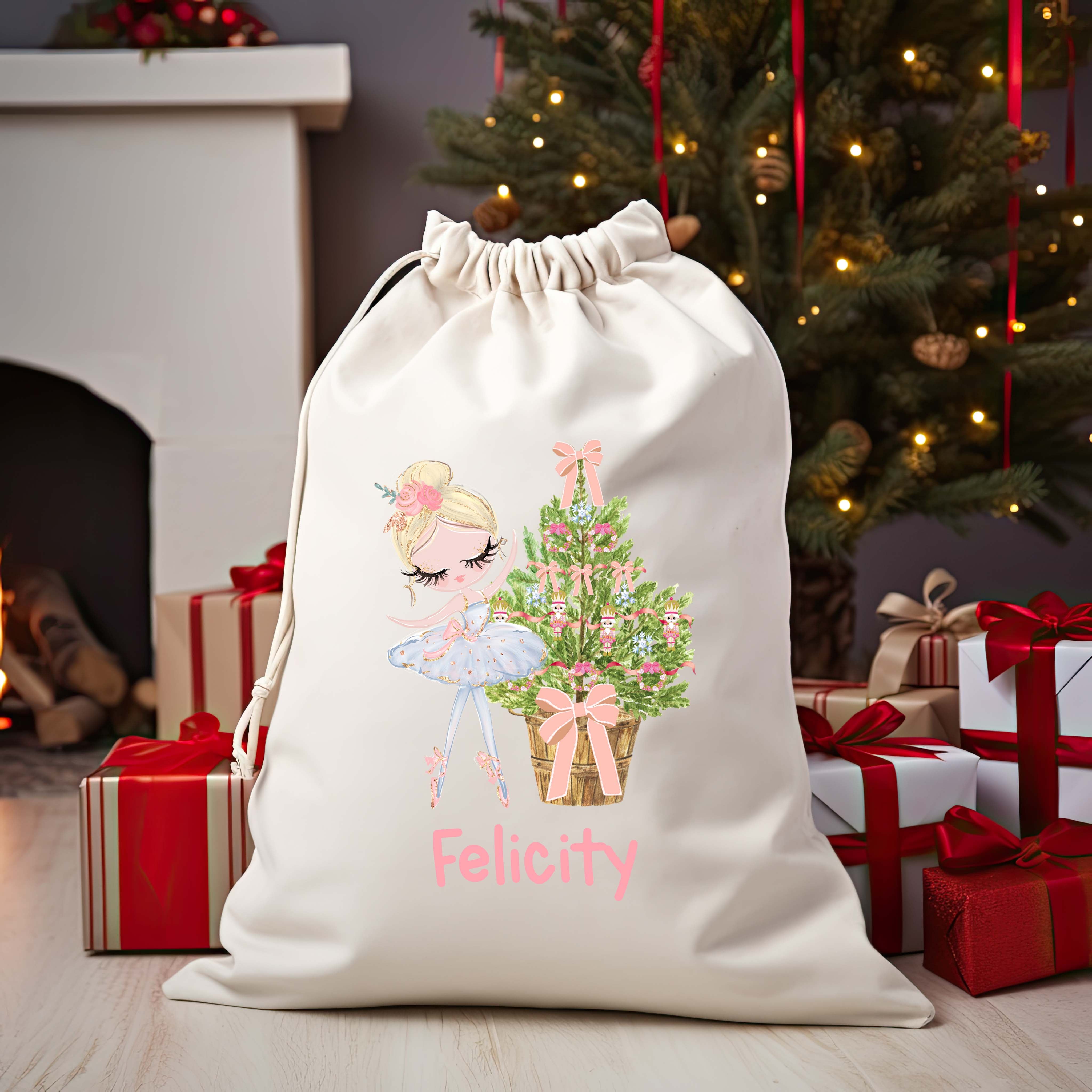 Christmas Santa Bag Christmas Presents Bag Christmas Gift Sack Personalized Kids Sack First Christmas Gift Christmas Santa Sack
