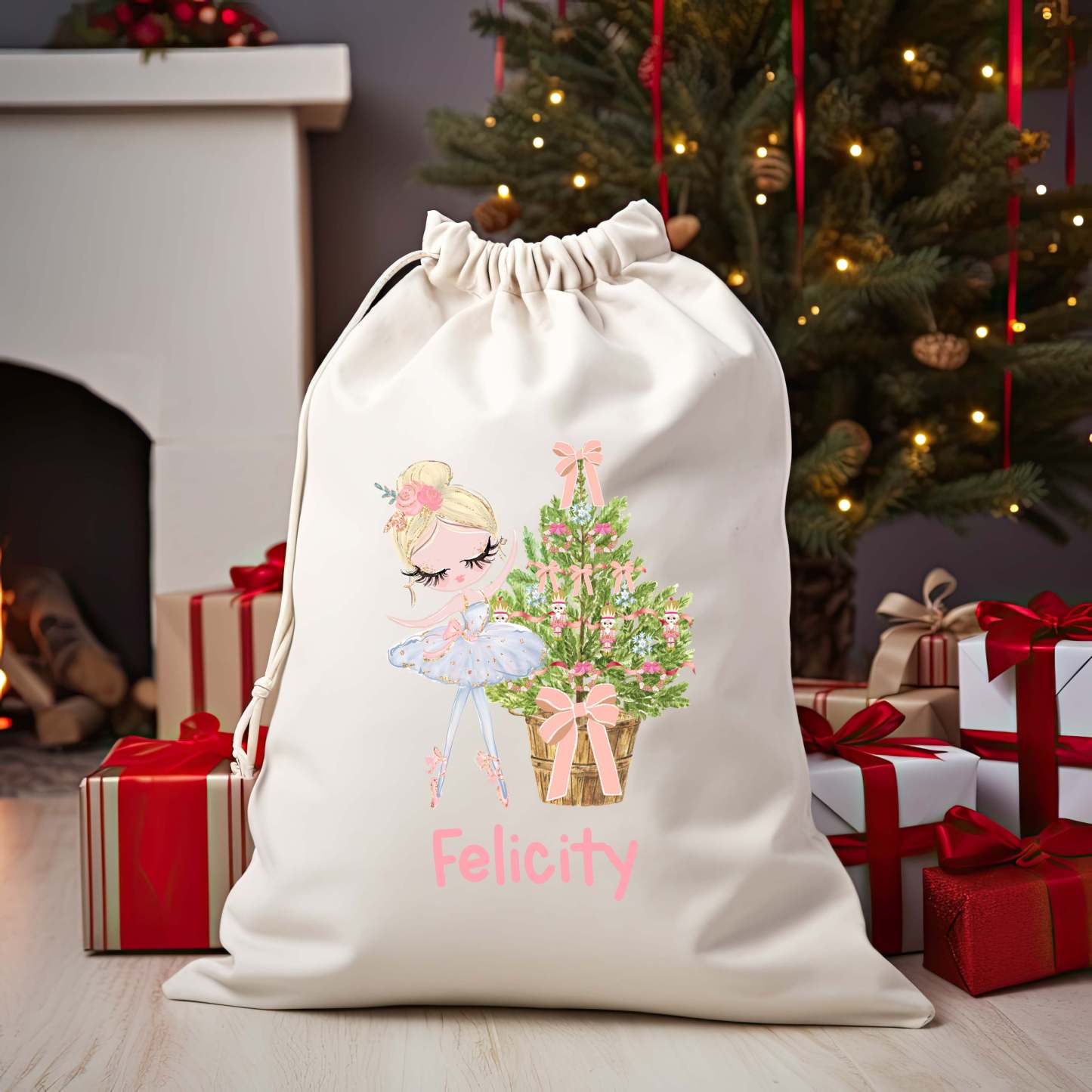 Christmas Santa Bag Christmas Presents Bag Christmas Gift Sack Personalized Kids Sack First Christmas Gift Christmas Santa Sack
