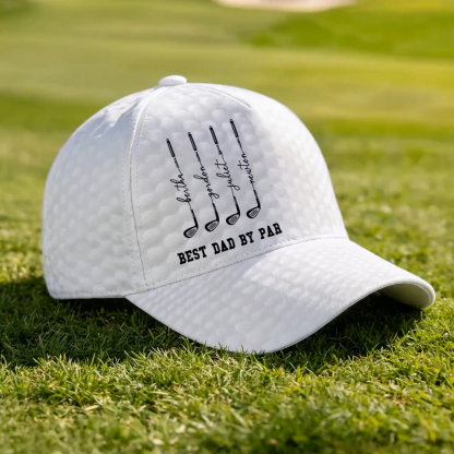 Personalized Best Dad By Par Cap For Dad, Father's Day Golf Gift, Best Grandpa By Par Hat, Dad Birthday Golf Gift, Cap For Golf Lover