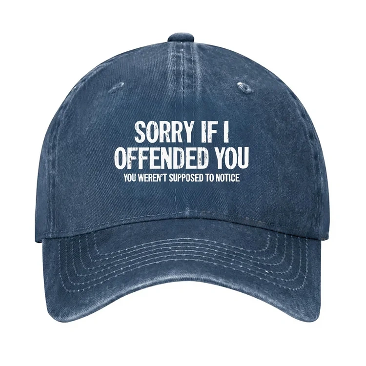 Sorry If I Offended You,You Weren't Supposed To Notice Hat
