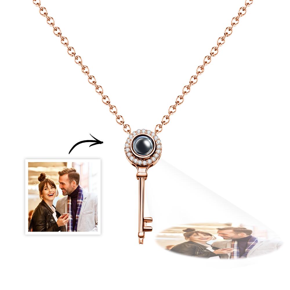 Photo Projection Necklace Personalized Picture Inside Pendant Keepsake Jewelry Trendy Best Friend Gift