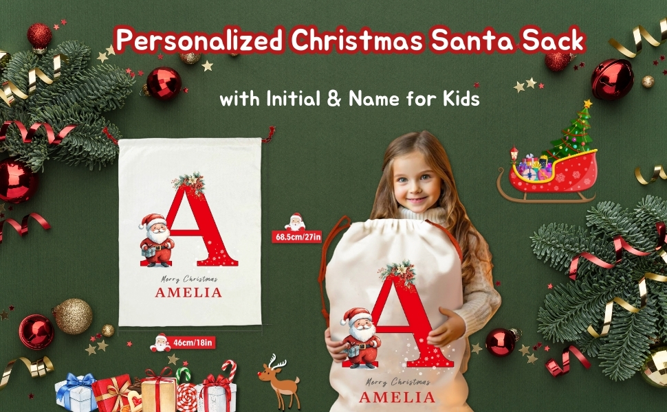 Personalized Christmas Santa Sack