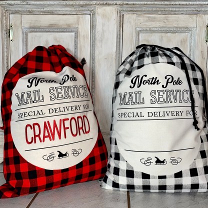 Personalized Embroidered 50*70cm Christmas Gift Bags