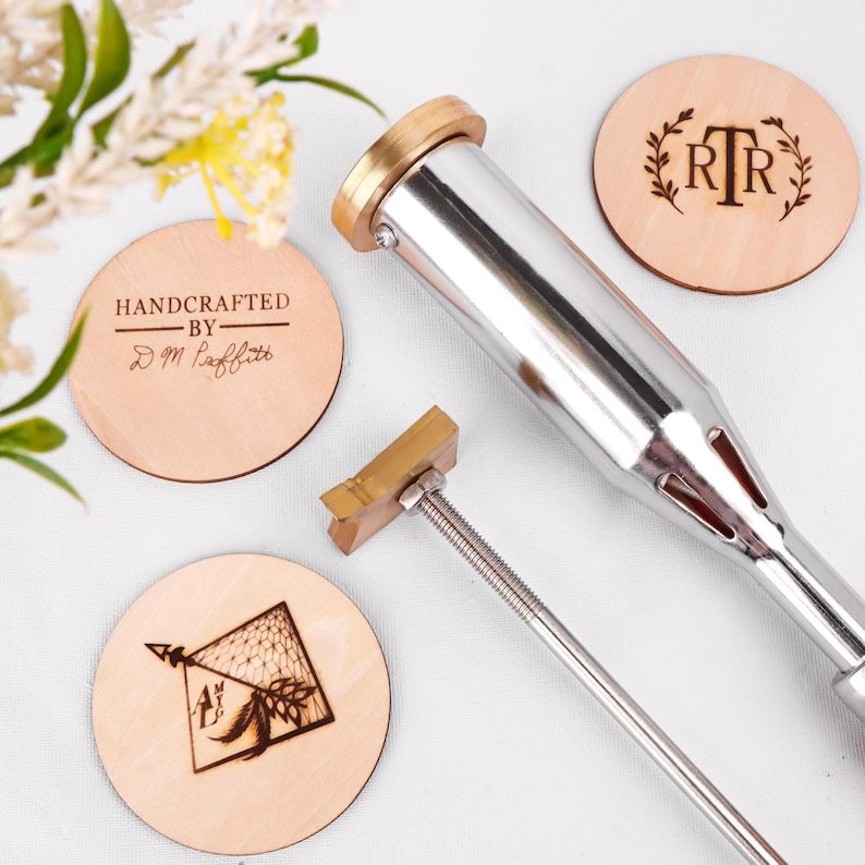 Handcrafted Branding Iron For Woodworking Custom Wood Burning Stamp Wedding Branding Iron Leather Stamp Personalized Branding Irons
