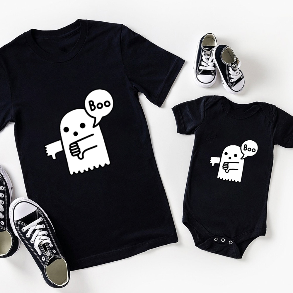 BOO Ghost Halloween Family Shirts